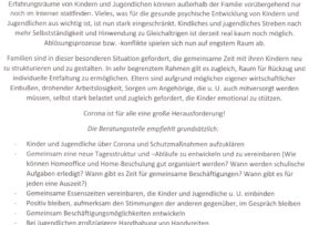 Hilfestellung für die Familie
